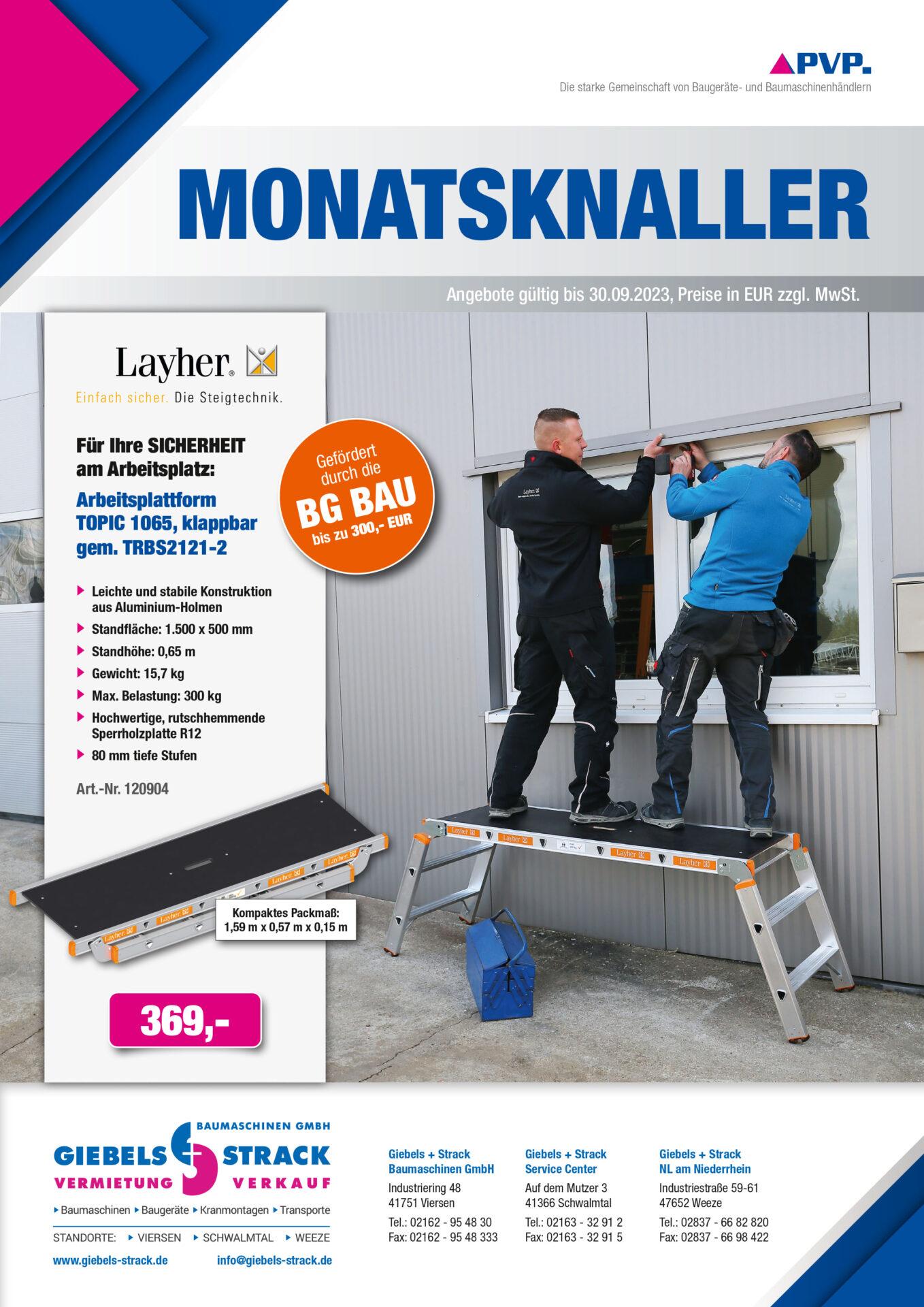 Monatsknaller August/September 2023