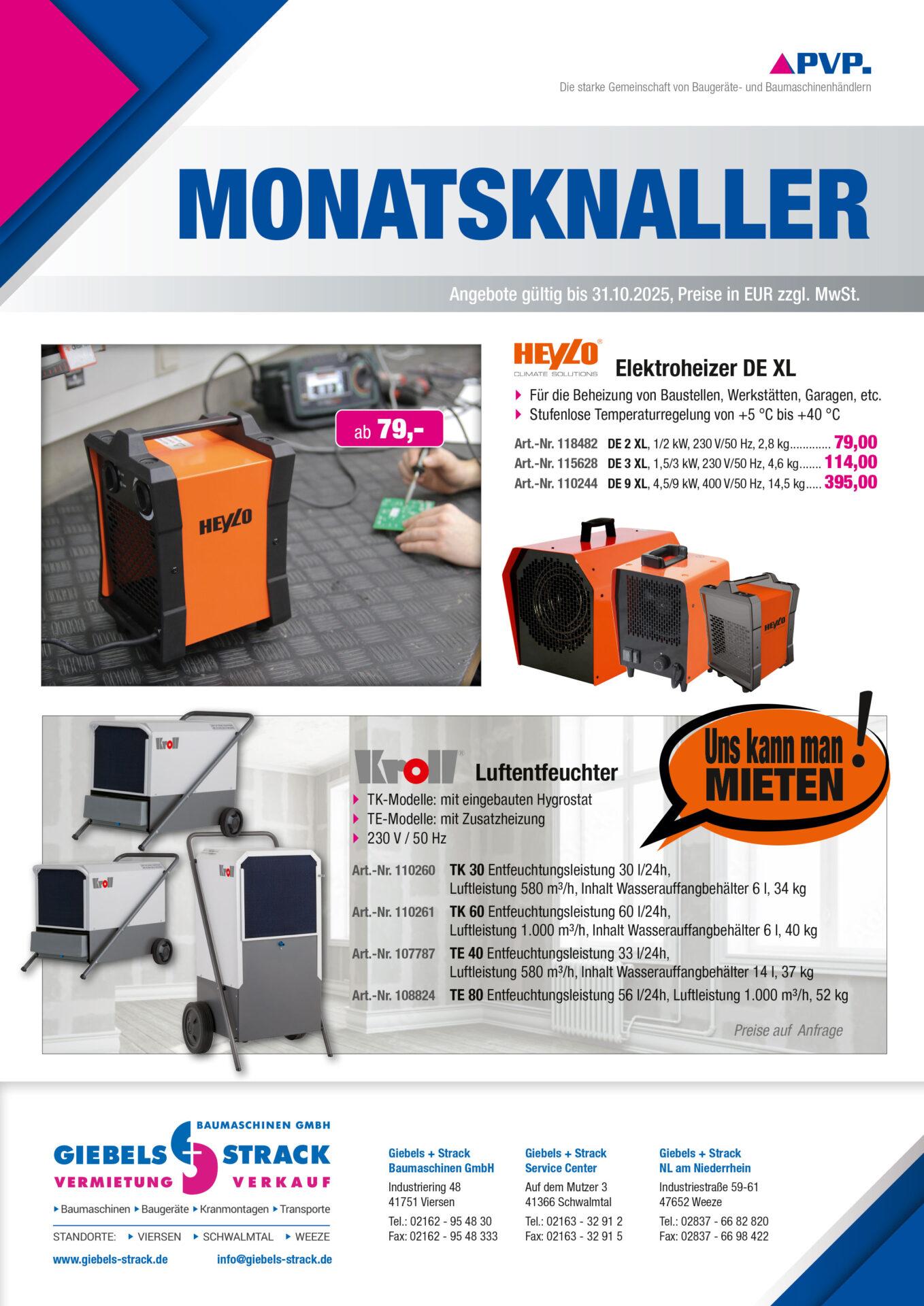 Unser Monatsknaller im Oktober